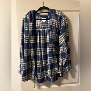 Women’s American Eagle Hooded Flannel